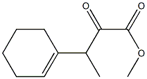 3-(环己-1-烯-1-基)-2-氧代丁酸甲酯 结构式
