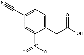 2-(4-氰基-2-硝基苯基)乙酸 结构式