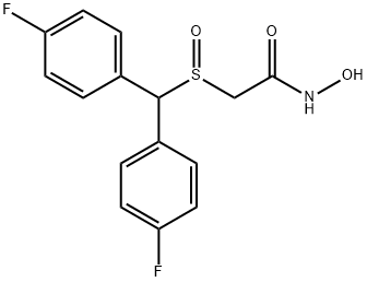 2-[[双(4-氟苯基)甲基]亚磺酰基]-羟基-乙酰胺 结构式