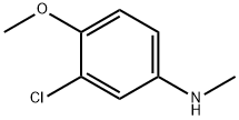 3-氯-4-甲氧基-N-甲基苯胺 结构式