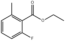 2-氟-6-甲基苯甲酸乙酯 结构式