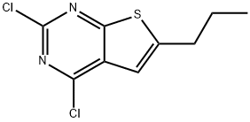 2,4-二氯-6-丙基噻吩并[2,3-D]嘧啶 结构式