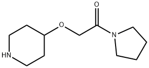 1-(4-哌啶氧基)乙酰吡咯烷 结构式