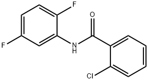 2-氯-N-(2,5-二氟苯基)苯甲酰胺 结构式