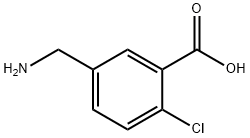 5-(氨基甲基)-2-氯苯甲酸 结构式