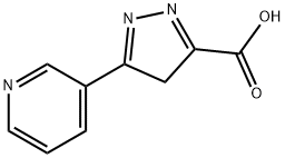 5-(吡啶-3-基)-4H-吡唑-3-羧酸 结构式