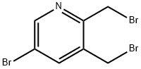 5-溴-2,3-双-溴甲基-吡啶 结构式