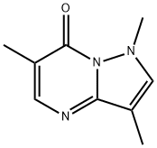 1,3,6-三甲基吡唑并[1,5-A]嘧啶-7(1H)-酮 结构式