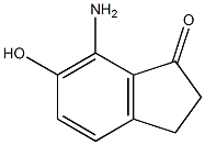 7-胺-6-羟基-2,3-二氢-1H-茚-1-酮 结构式