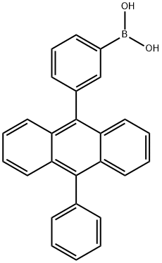 3-(10-苯基-9-蒽基)苯硼酸 结构式