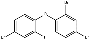 2'-氟-2,4,4'-三溴联苯醚 结构式