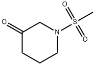 1-甲磺酰基-3-哌啶酮 结构式