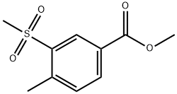 3-甲砜基-4-甲基苯甲酸甲酯 结构式