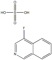 4-氟异喹啉硫酸盐 结构式