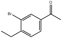 1-(3-溴-4-乙基苯基)乙酮 结构式