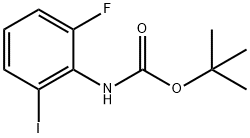 (2-氟-6-碘苯基)氨基甲酸叔丁酯 结构式