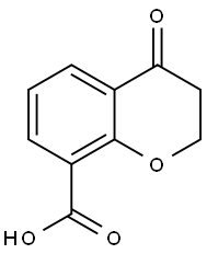 4-氧代苯并二氢吡喃-8-羧酸 结构式