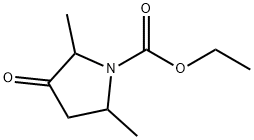 2,5-二甲基-3-氧代吡咯烷-1-甲酸乙酯 结构式