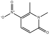 1,6-二甲基-5-硝基-吡啶-2-酮 结构式