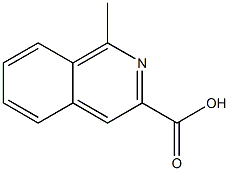 1-甲基异喹啉-3-甲酸 结构式