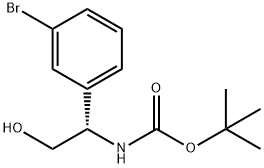 (S)-N-BOC-间溴苯甘氨醇 结构式