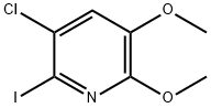 3-氯-2-碘-5,6-二甲氧基-吡啶 结构式