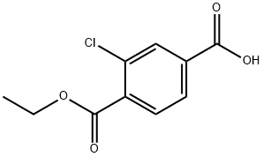 3-氯-4-(乙氧基羰基)苯甲酸 结构式