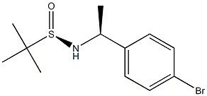 2-PropanesulfinaMide, N-[(1S)-1-(4-broMophenyl)ethyl]-2-Methyl-, [S(R)]- 结构式