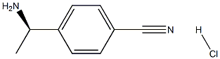 (R)-4-(1-氨基乙基)苯甲腈盐酸盐 结构式