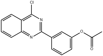 3-(4-氯喹唑啉-2-基)苯基乙酸酯 结构式