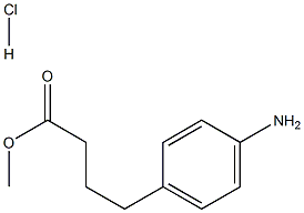 METHYL 4-(4-AMINOPHENYL)BUTANOATE HYDROCHLORIDE 结构式