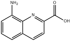 8-氨基-2-喹啉羧酸 结构式