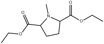 1-甲基吡咯烷-2,5-二甲酸二乙酯 结构式