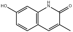 7-羟基-3-甲基喹啉-2(1H)-酮 结构式