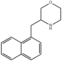3-(1-萘基甲基)吗啉盐酸盐 结构式