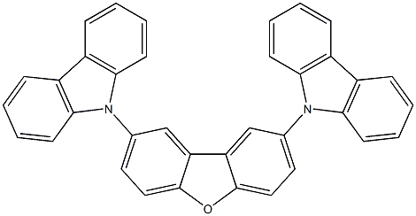 2,8-二(9H-咔唑-9-基)二苯并[B,D]呋喃 结构式