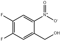 (4,5-二氟-2-硝基苯基)甲醇 结构式