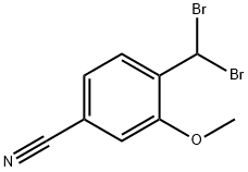 4-二溴甲基-3-甲氧基苯甲腈 结构式