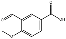 3-甲酰基-4-甲氧基苯甲酸 结构式