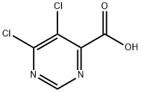 5,6-二氯嘧啶-4-羧酸 结构式