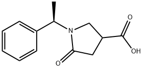 5-Oxo-1-[(1R)-1-phenylethyl]pyrrolidine-3(R,S)-carboxylic acid 结构式