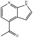 4-乙酰基-7-氮杂吲哚 结构式