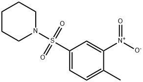 1-[(4-甲基-3-硝基苯)磺酰基]哌啶 结构式