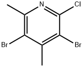 3,5-二溴-2-氯-4,6-二甲基吡啶 结构式