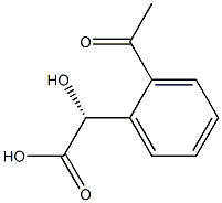 (R)-2-(2-Acetylphenyl)-2-hydroxyacetic acid 结构式