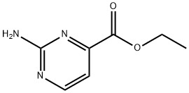 2-氨基嘧啶-4-甲酸乙酯 结构式