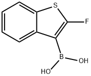 2-氟苯并[B]噻吩-3-基硼酸 结构式