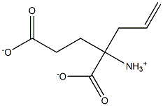 2-AMMonio-2-(2-carboxyethyl)pent-4-enoate 结构式