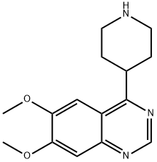 6,7-二甲氧基-4-(哌啶-4-基)喹唑啉 结构式