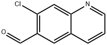 7-氯喹啉-6-甲醛 结构式